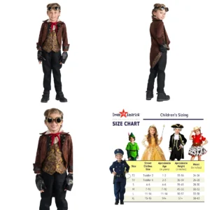 Auténtico Traje Steampunk Infantil: ¡Aventura Victoriana!