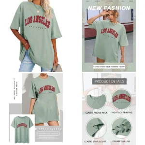 Camiseta Vintage L.A. California: Estilo Oversize