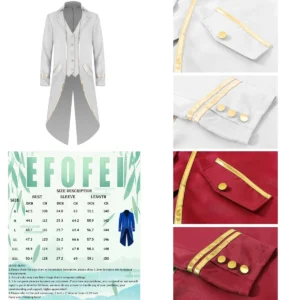 Chaqueta Steampunk Dorada: Estilo Medieval para el Rebelde Moderno