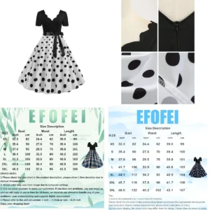 Vestido Navideño Vintage EFOFEI: Estilo y Fiesta