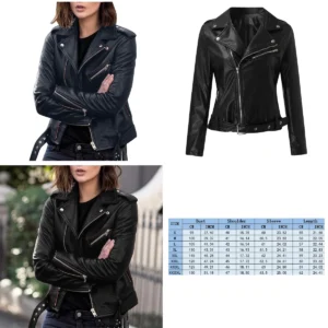 Chaqueta Cuero Sintético Mujer Talla Grande: Estilo y Funcionalidad