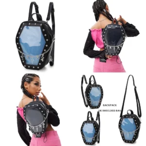 Bolso Ataúd Gótico Azul: Tu Declaración Oscura