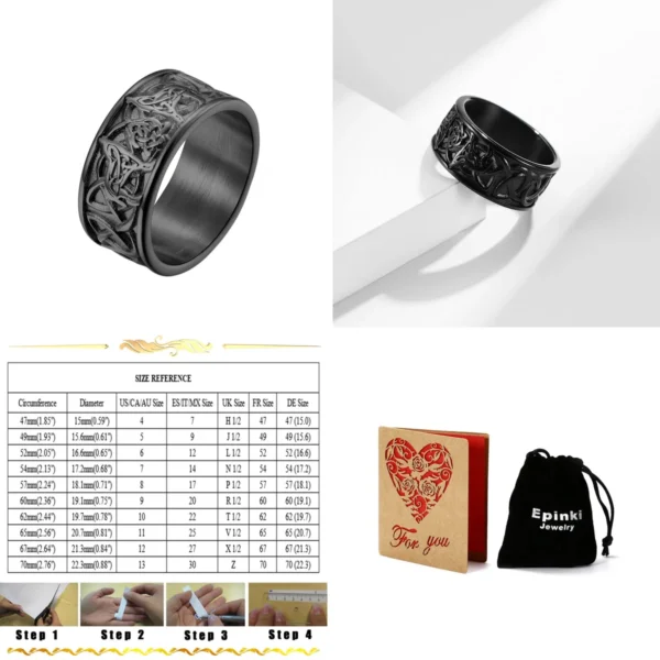 Anillo Lobo Celta: Poder y Estilo para Hombres Rebeldes