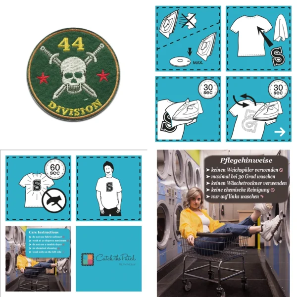 Parche Termo-Adhesivo 44 División Skull Troopers: ¡Estilo Duradero!