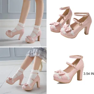 Zapatos Mary Jane Plataforma Gótica Vintage FOREADA