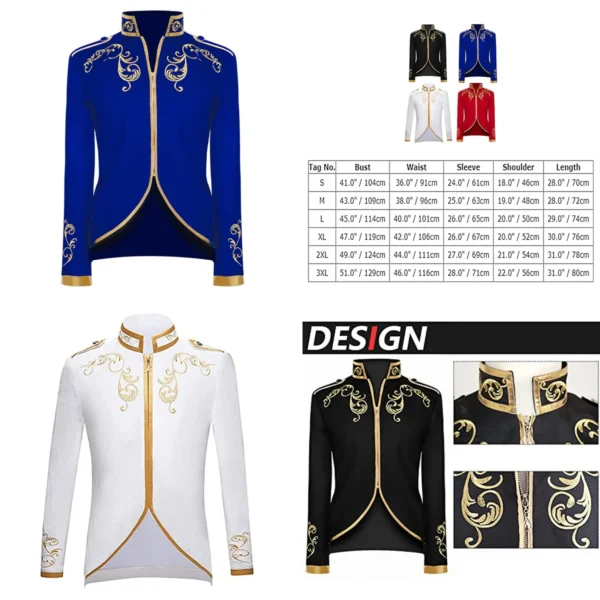 Blazer Gótico Steampunk: Estilo Medieval con Toque Oscuro