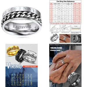 Anillo Vikingo Giratorio: Estilo y Anti-Estrés