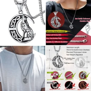 Collar Lobo Vikingo: Poder Nórdico para tu Estilo