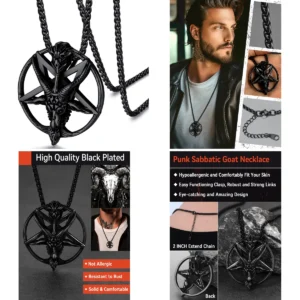 Colgante Cabra Invertida: Acero 316L Puro