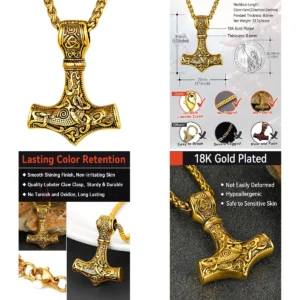 Colgante Vegvisir Thor: Poder Nórdico Auténtico