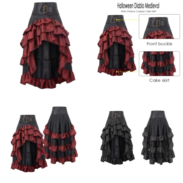 Falda Gótica Steampunk Victoriana: ¡Estilo Auténtico!