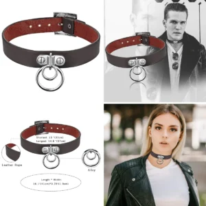 Gargantilla Punk Rock: Estilo Gótico y Metal Ajustable