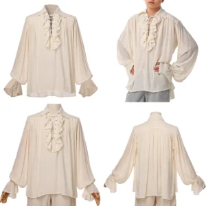 Camisa Pirata GRACEART: Autenticidad para tu Estilo Alternativo