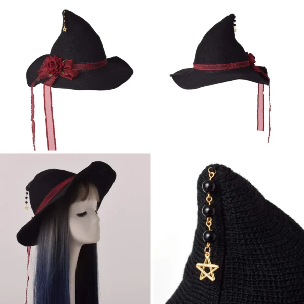 Sombrero Bruja Steampunk Engranajes GRACEART: Estilo Gótico