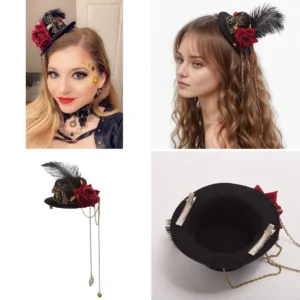 Mini Sombrero Steampunk GRACEART: ¡El Toque Rebelde que Busca tu Look!