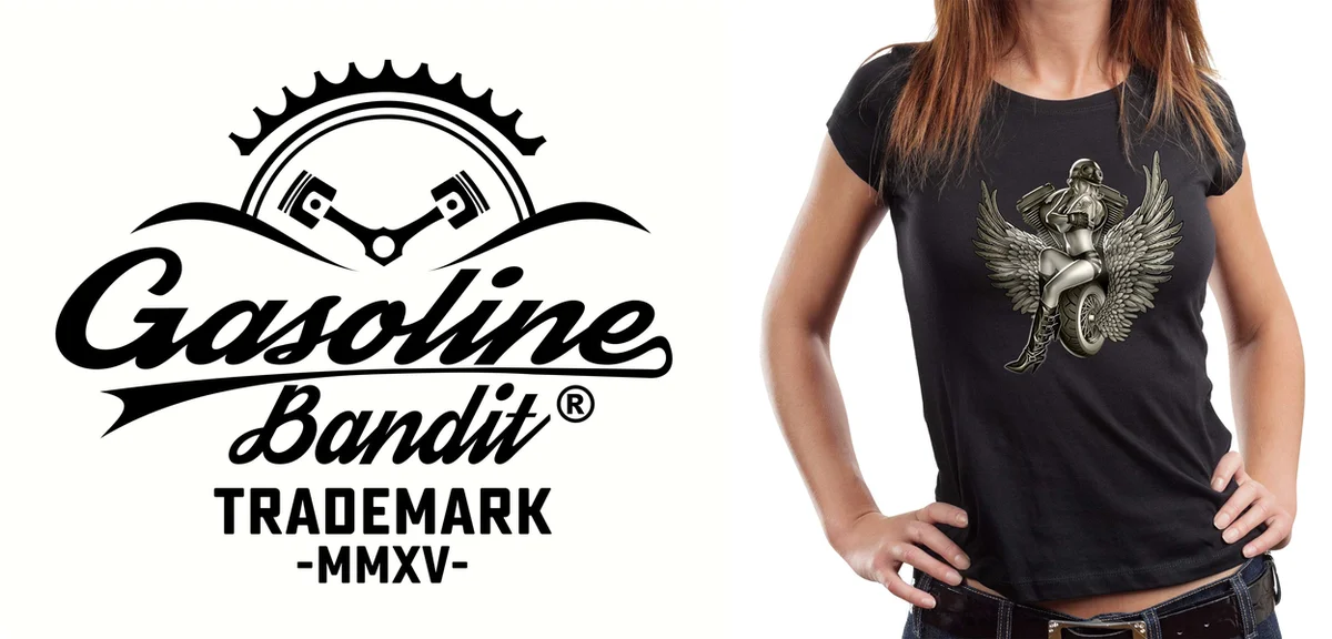 Camiseta Biker Winged Lady: Estilo Audaz