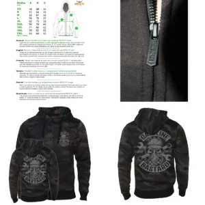 Chaqueta Camuflaje Triton Style: Estilo Motorista Oscuro