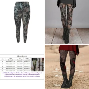 Leggings Étnicos Gefomuofe: Estilo Retro y Comodidad Total