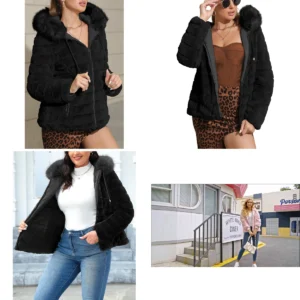 Chaqueta Piel Sintética Reversible: Estilo y Calidez Oscura