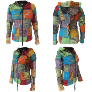 Sudadera Gheri: Estilo Gótico con Parches y Bordados