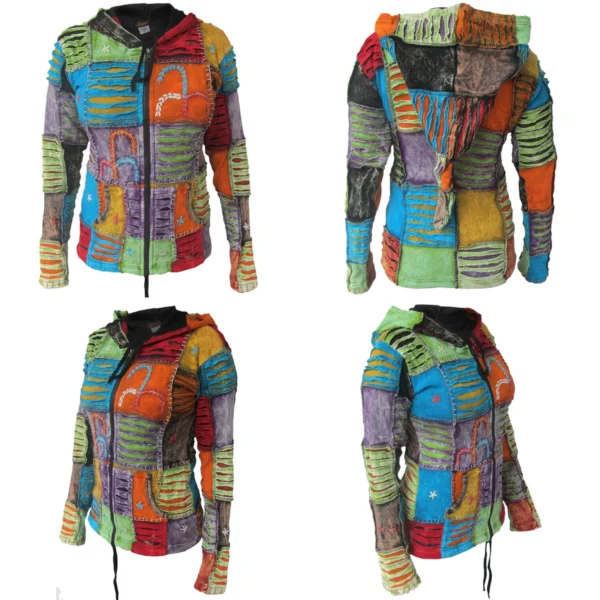 Sudadera Gheri: Estilo Gótico con Parches y Bordados