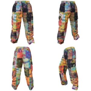 Pantalones Cargo Hippie Patchwork Razorcut Gheri: Comodidad Única