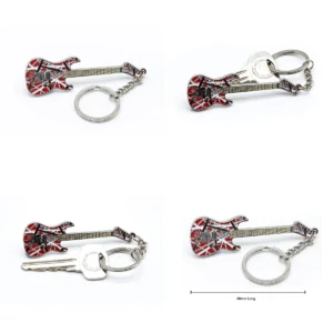 Llavero Réplica Guitarra EVH 5150: ¡Para Verdaderos Fans!