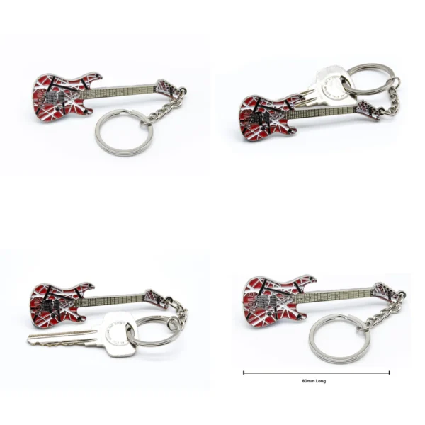 Llavero Réplica Guitarra EVH 5150: ¡Para Verdaderos Fans!