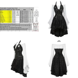 Corsé Steampunk: Falda, Blusa Pirata y Más