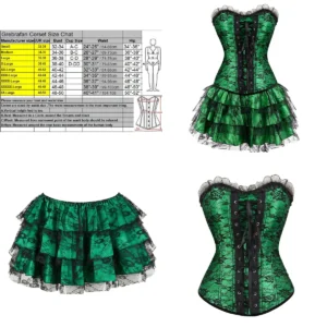 Corsé y Falda Tul: Estilo Gótico y Fetichista