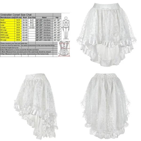 Falda Steampunk Grebrafan: Estilo Gótico Auténtico