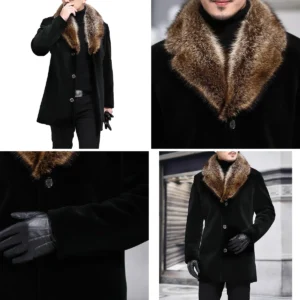 Abrigo Lana Oscuro: Estilo Clásico para Noches Frías