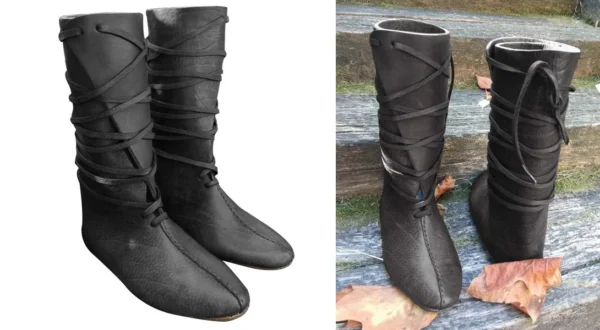 Botas Medievales Guiran: Estilo Oscuro con Dudas