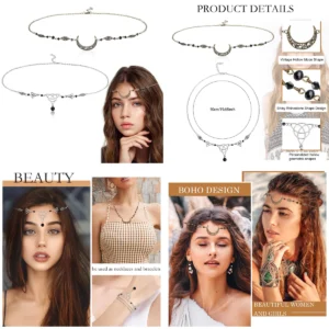 Diademas Elfo Plata: Estilo Gótico y Fiesta