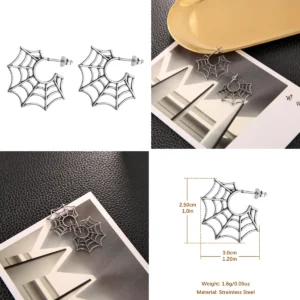 Pendientes Abanico Punk: Estilo Callejero Hueco