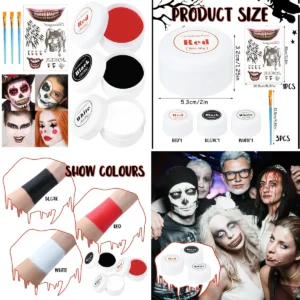 Pintura Facial Halloween: Payaso, Vampiro y Cosplay