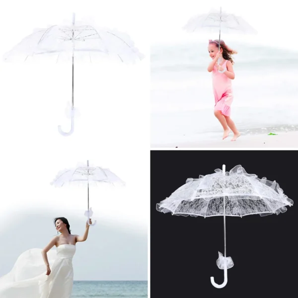 Paraguas de Encaje Gótico: Elegancia para tus Eventos Oscuros