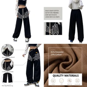 Pantalones Góticos Y2K: Estilo Baggy con Toque Vintage