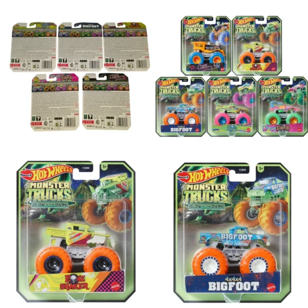 Camión Monstruo Hot Wheels: ¡Brilla en la Oscuridad!