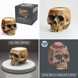 Taza Calavera Doble Espresso | House of Black