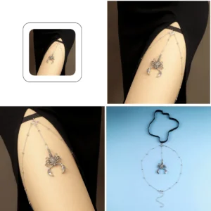 Cadena de Muslo Gótica: Escorpión Punk para tu Estilo