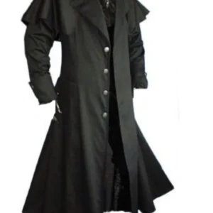 Abrigo Carruaje Gótico Matrixo: Elegancia Oscura para el Dandy Rebelde