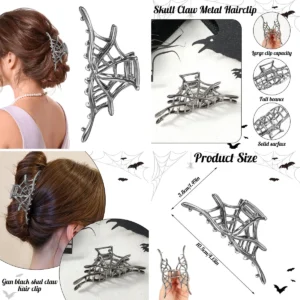 Pinza Telaraña Metal: Sujeción Gótica Implacable