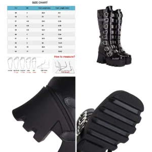 Botas Góticas Plataforma JIFAENY: Estilo o Calidad Rota