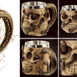 Jarra Calavera Pulpo Pirata: Tu Café con Estilo Gótico