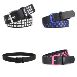 Cinturón Gótico Pirámide: ¡Atrévete con Estilo Punk!