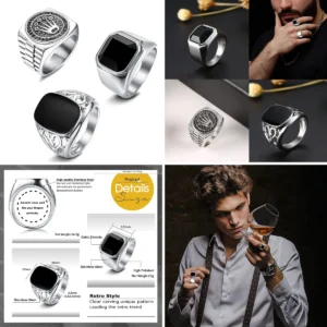 Anillos Punk/Gótico Acero Inoxidable: Estilo Robusto