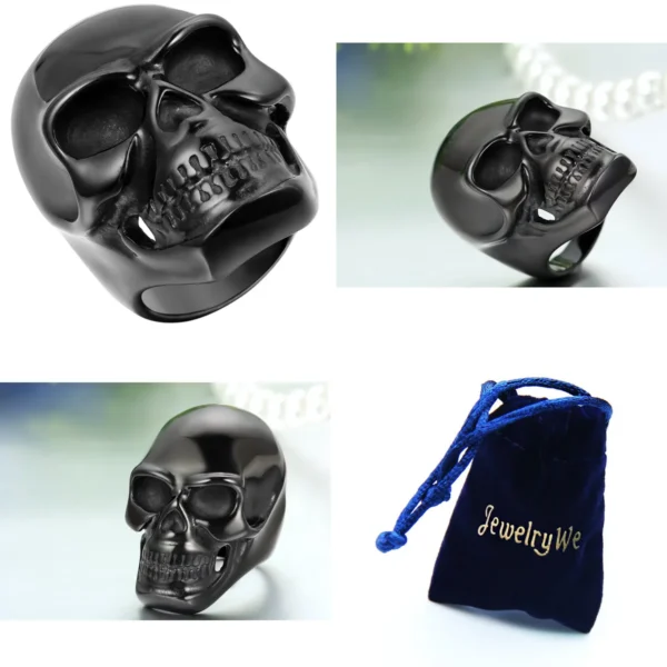 Anillo Calavera Acero Negro: ¿Estilo o Capricho?