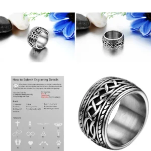 Anillo Acero Inox Pulgar Punk/Rock: Estilo y Durabilidad