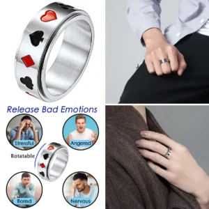 Anillo Calavera Poker Giratorio: Tu Símbolo de Suerte